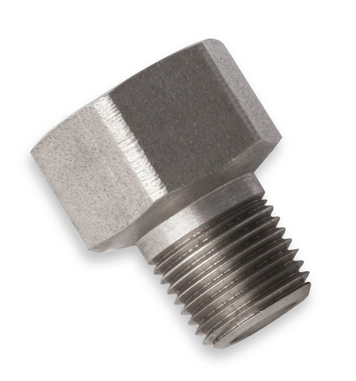 02052ERL Stainless Steel 1/8 in. NPT Male to 1/2 in.-20 Inverted Flare Female Hardline Adapter
