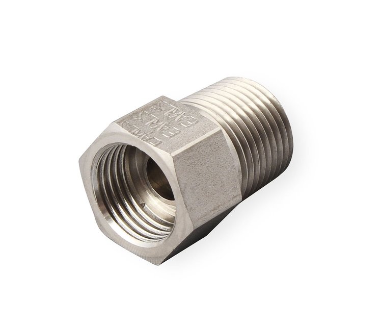 02076ERL Hardline Adapter 3/8" NPT Male to 5/8"-18 Inverted Flare Female