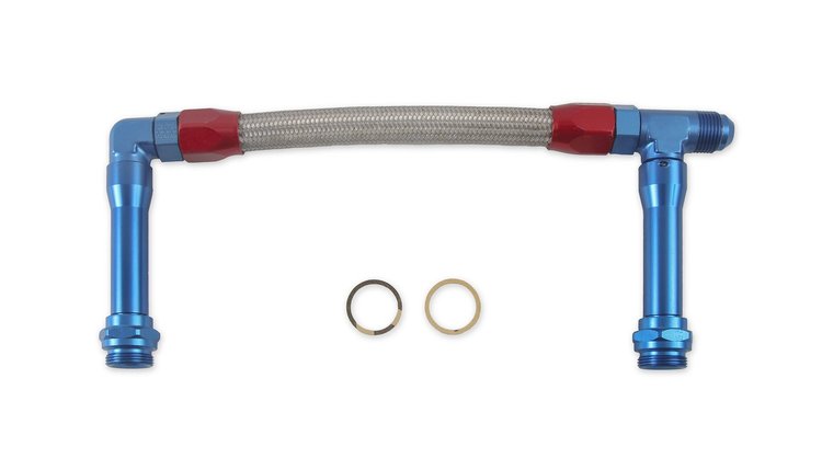 Fuel Line Kit - Single Inlet Inlet: -08 AN
