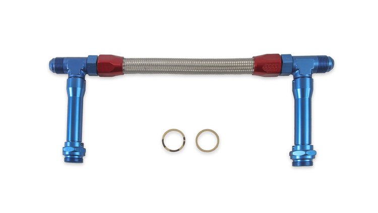 Fuel Line Kit - Dual Inlet Inlet: -08 AN