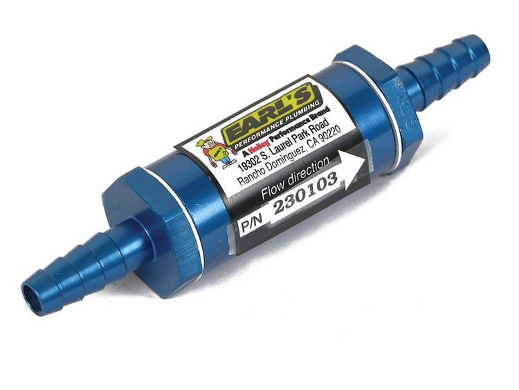 In-Line Fuel Filter 5/16"-3/8" Barb Fittings