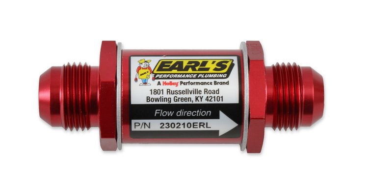 In-Line Fuel Filter -10AN Male Fittings
