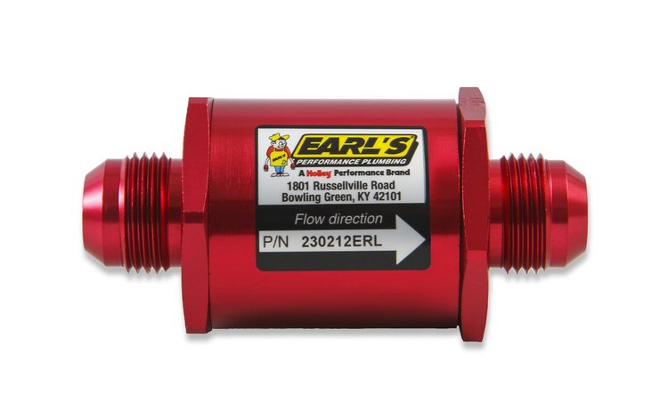 In-Line Fuel Filter -12AN Male Fittings
