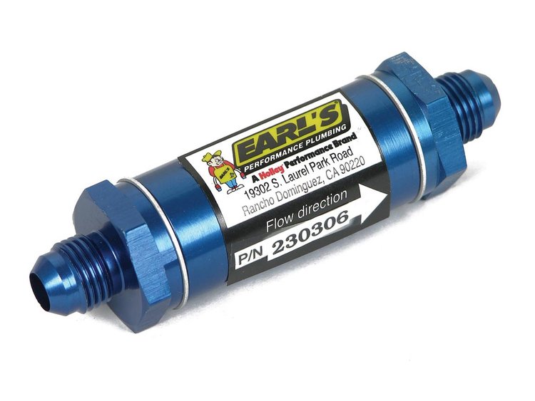 In-Line Screen Type Oil Filter -06AN Fittings