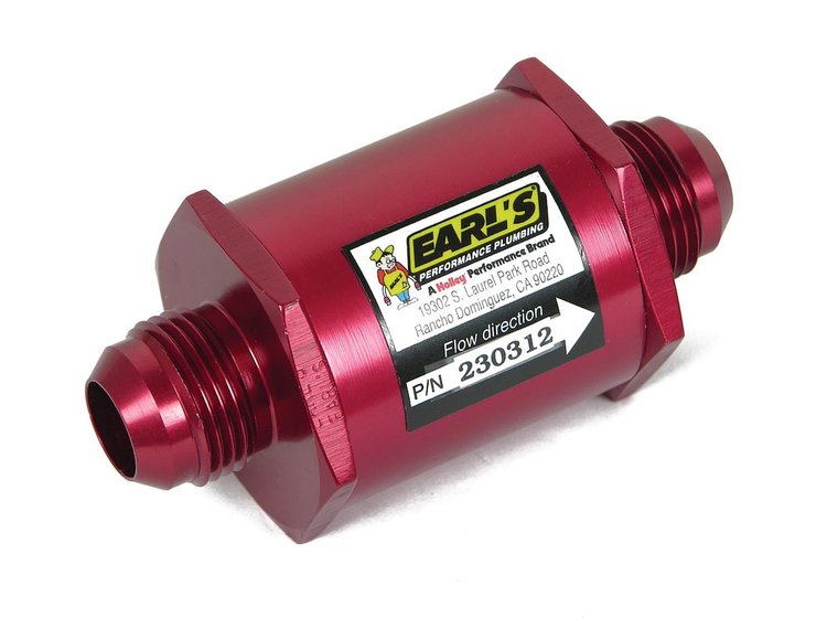 In-Line Screen Type Oil Filter -12AN Fittings