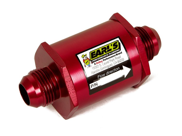 In-Line Screen Type Oil Filter -16AN Fittings