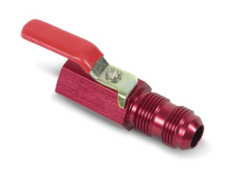Aluminum Fuel Shut-Off Valve Female 1/2" NPT to -10AN Fitting