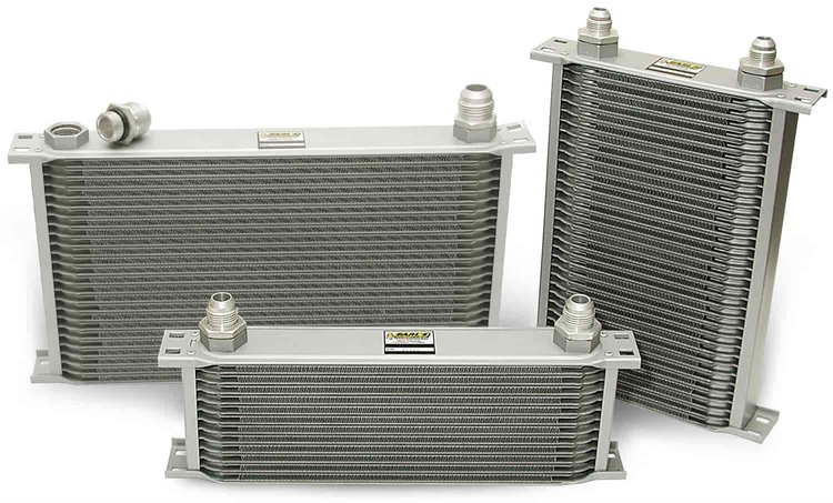 34-Row Wide Oil Cooler -16AN Male Hose Fitting