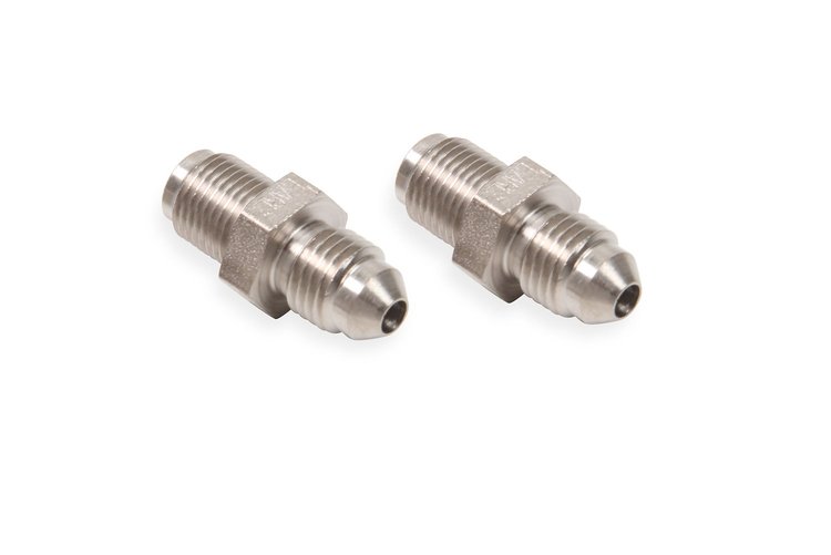 Brake Fitting Adapters -4AN Male to 7/16" -24 Male Inverted Flare