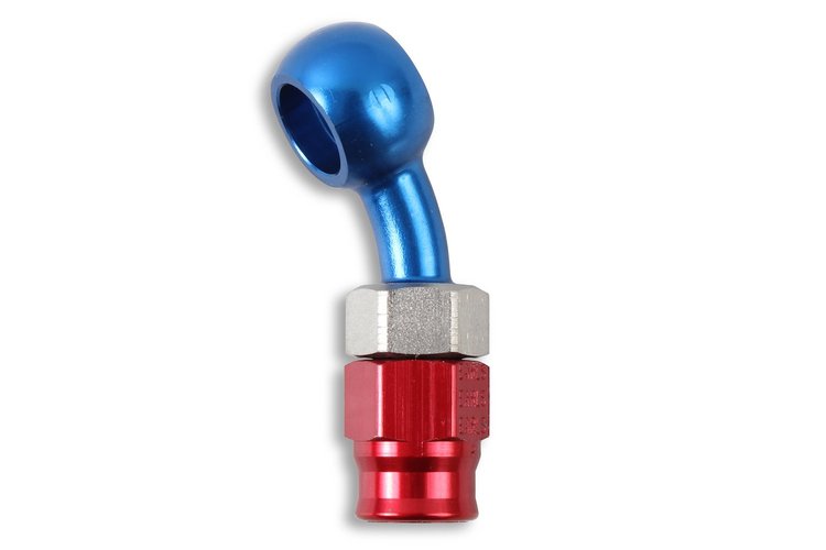 Aluminum Speed-Seal Hose End 30° Adjustable - Bent Tube
