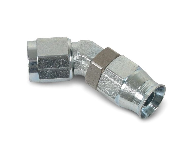 -4 45 Deg. Steel Adj. Hose End