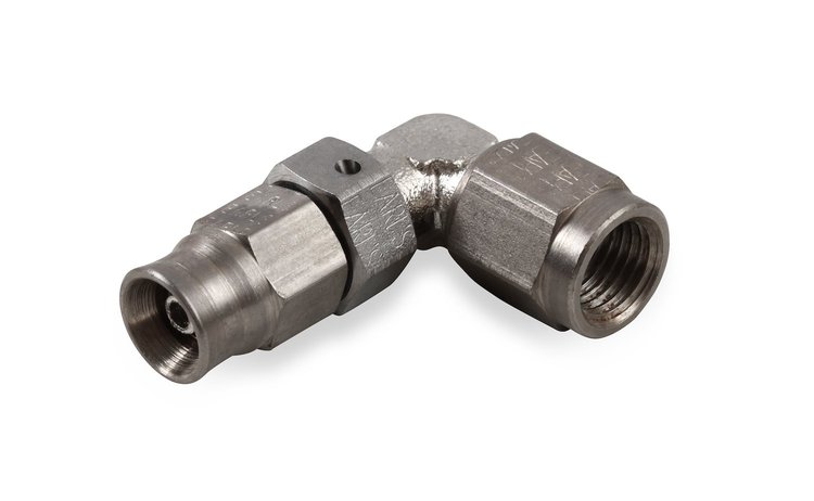 Speed-Seal Hose End 90° Adjustable - Bent Tube