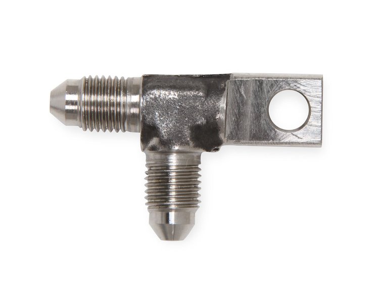Frame Saver Brake Fitting Adapter 3AN to -3AN 90° Union With Mounting Tab