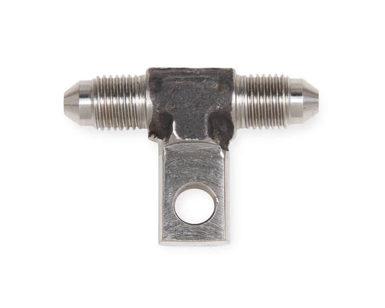 Frame Saver Brake Fitting Adapter 3AN to -3AN Straight Union With Mounting Tab
