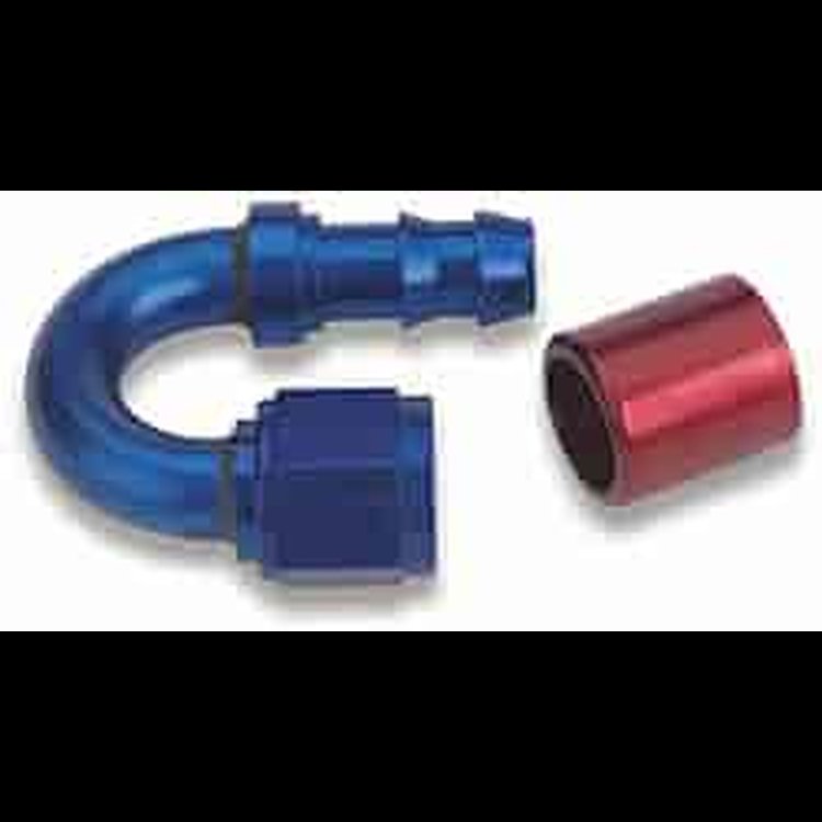Super Stock Hose End 180 deg.