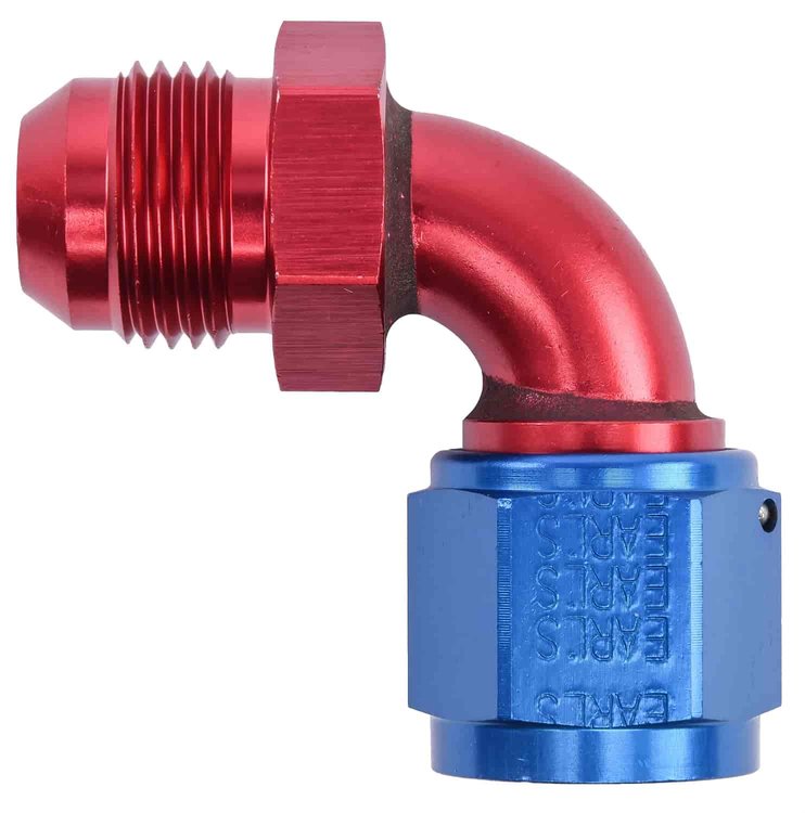90° AN Female to Male Coupler 10AN Female to -10AN Male