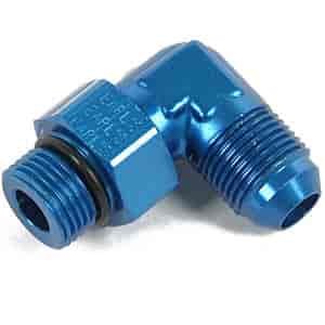 Radiused Carburetor Inlet Fitting -8AN Male Flare to 7/8"-20 Swivel
