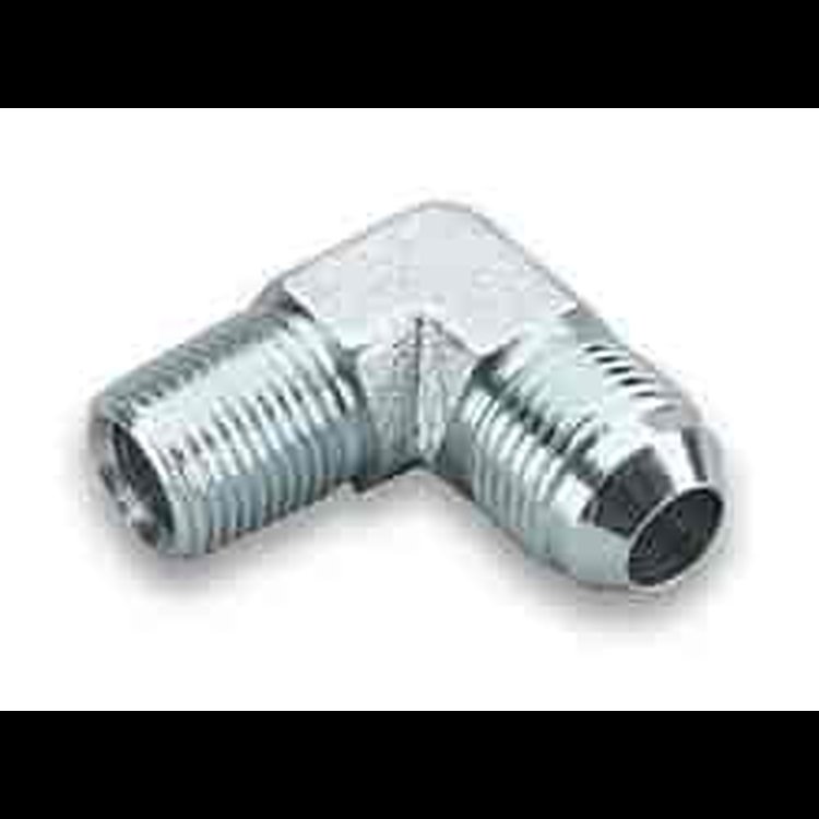 90 Deg. -8 to 3/8 NPT Steel Adapt.