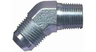 45° -6AN to 1/4" NPT Steel Adapter