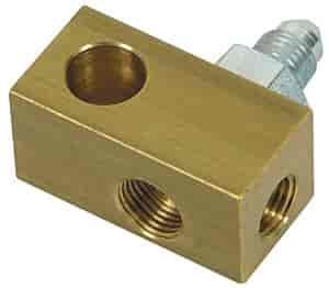 Brake Line T-Fitting Branch: 3/8"-24 Inverted Flare