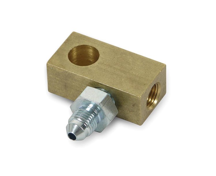 Brake Line T-Fitting Branch: 3/8"-24 Inverted Flare