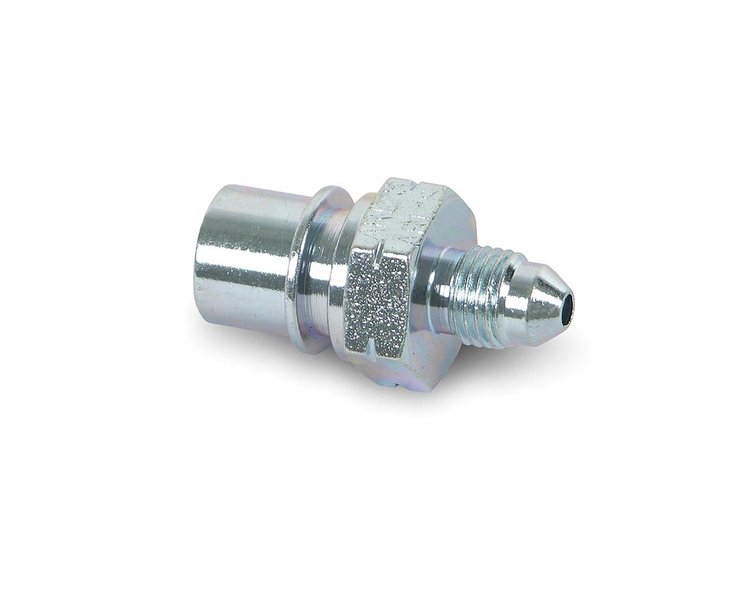 Brake Fitting Adapter -3AN Male to 10mm x 1.0 Bubble Flare Female