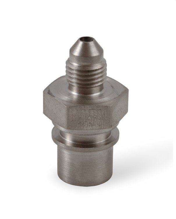 Brake Fitting Adapter -3AN Male to 3/8" -24 Female Inverted Flare