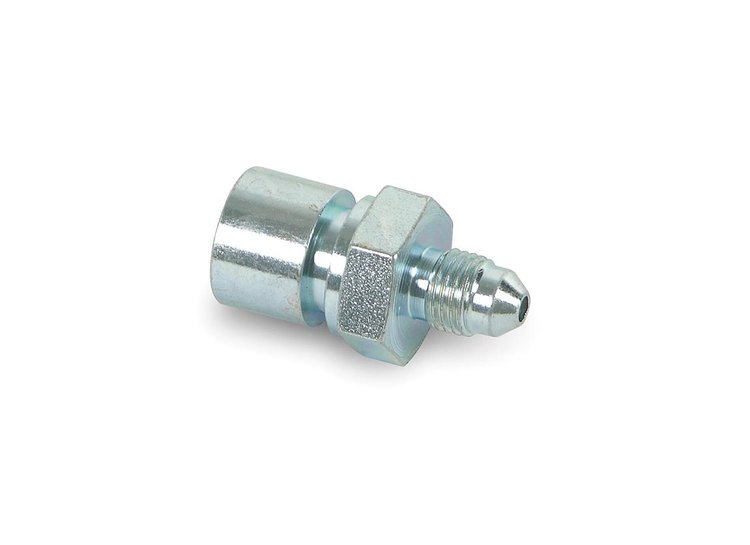 Brake Fitting Adapter -3AN Male to 7/16" -24 Female Inverted Flare
