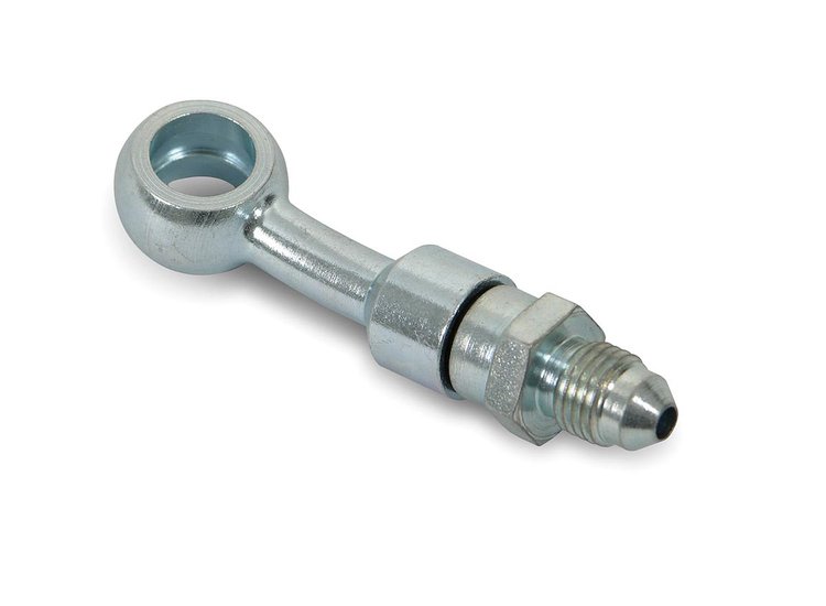 Brake Banjo Fitting -3AN to 3/8" or 10mm Hole