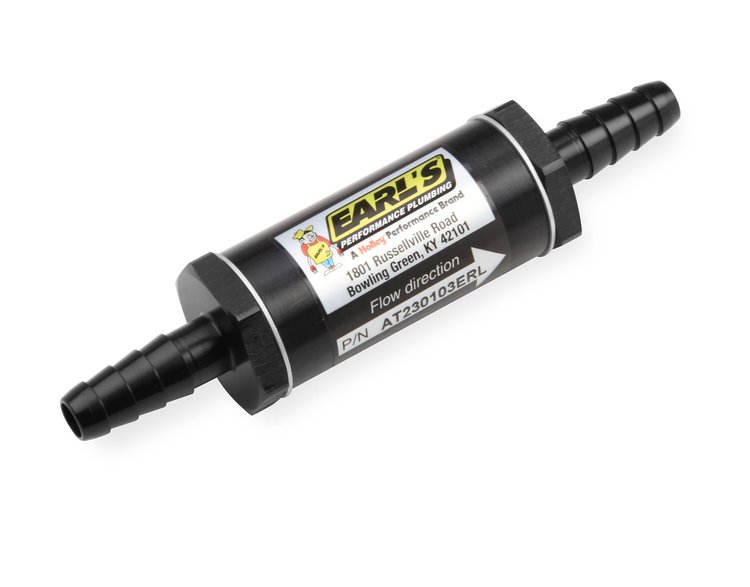 In-Line Fuel Filter 5/16"-3/8" Barb Fittings