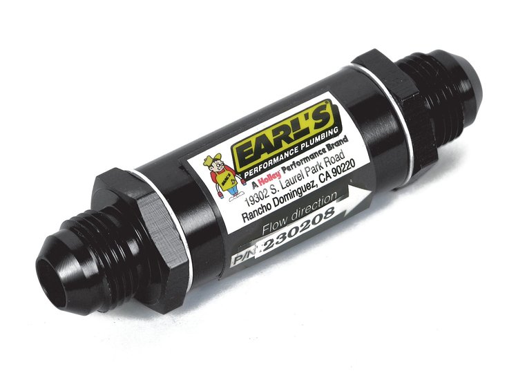 In-Line Screen Type Oil Filter -06AN Fittings