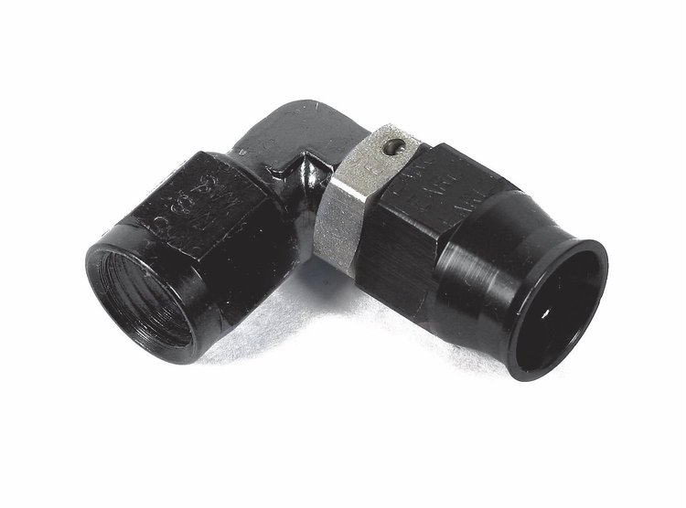 Ano-Tuff Speed-Seal Low Profile 90 Degree Hose End Fitting -4AN