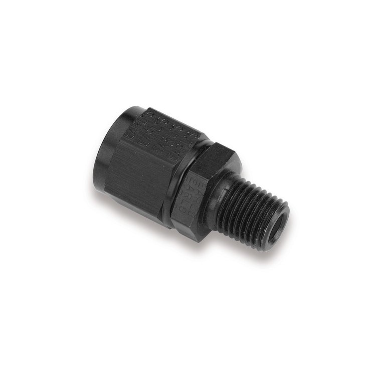 Ano-Tuff Adapter Fitting -8AN Female Swivel to 3/8" Male NPT