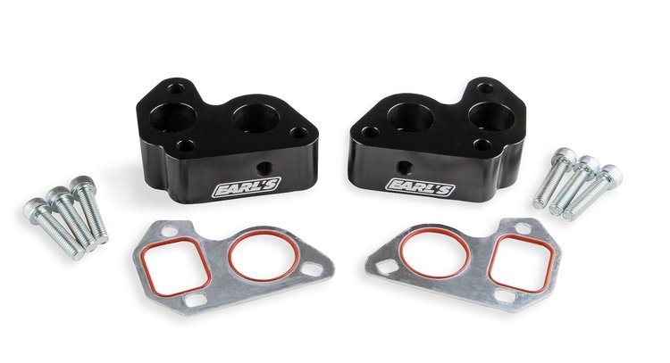 Remote-Mount Electric Water Pump Block Adapters [GM LS]
