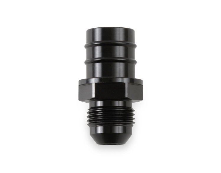 PCV Adapter Fitting [-8 AN Male] Black