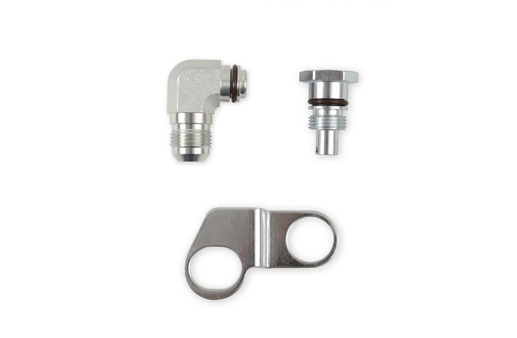 Remote Reservoir Adapter Fittings for GM Type-II Steering Pumps [AN Style]