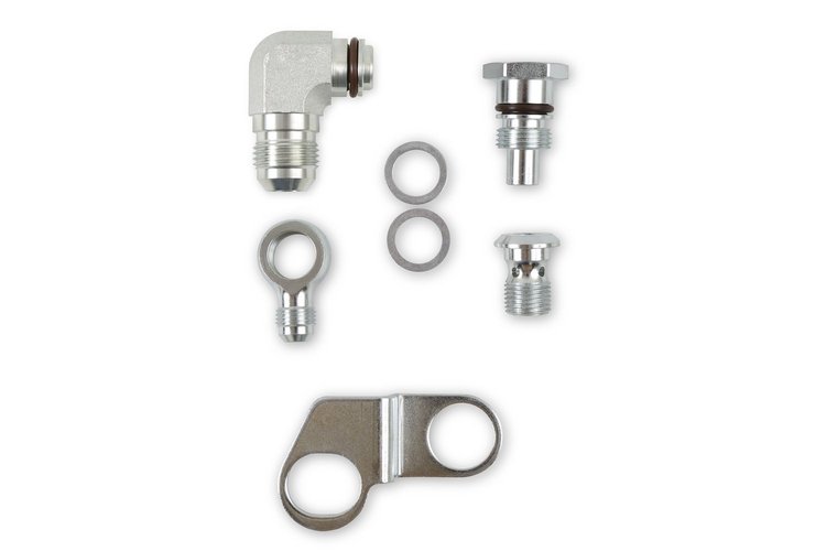 Remote Reservoir Adapter Fittings for GM Type-II Steering Pumps [AN Style]