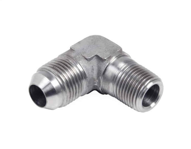 SS982210ERL Earl's 90 Degree Elbow Male AN -10 to 1/2" NPT - Stainless Steel