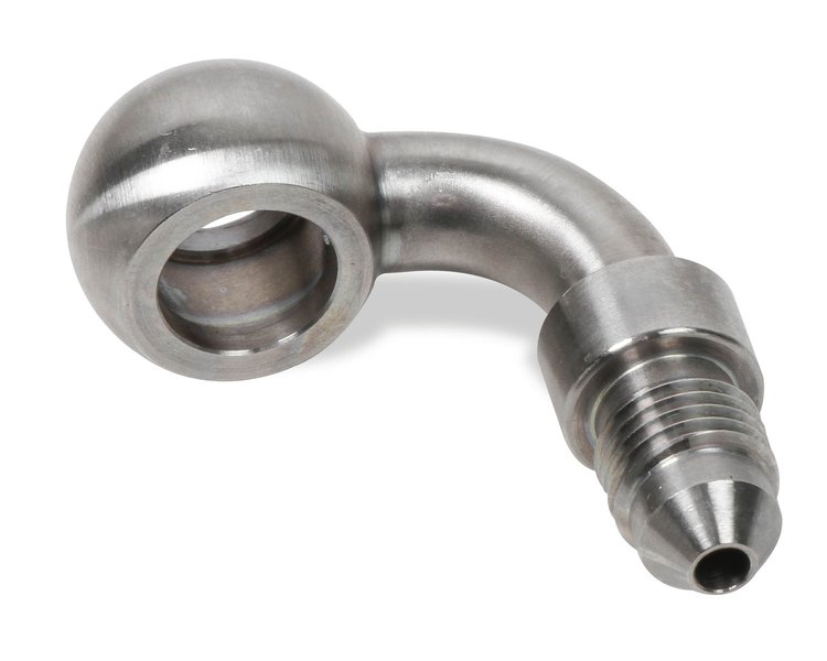 SS9976093ERL Banjo Adapter - Long Style [90 Degree, -3 AN Male to 3/8 in.]