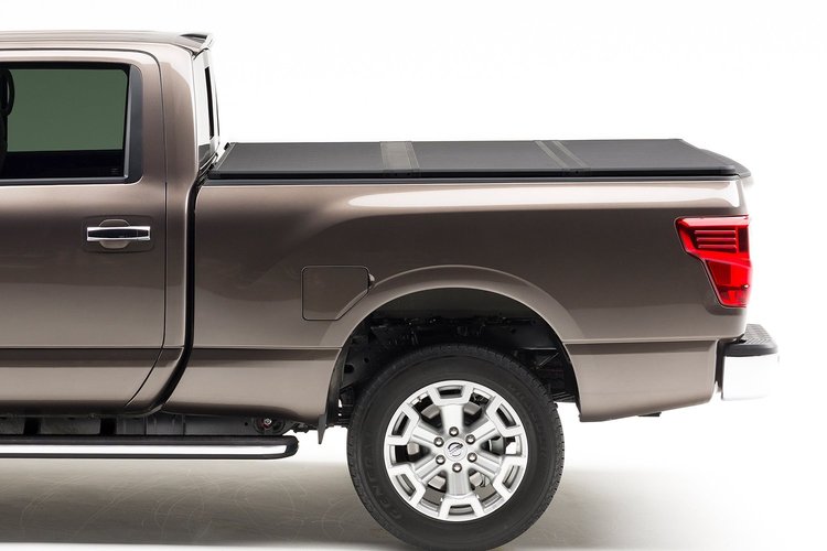 83706 Solid Fold 2.0 Tonneau Cover for Select Titan 5 ft.7 in. w/ Utili-Track System