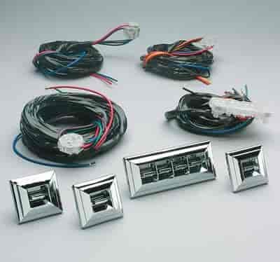 GM OE-Style Chrome Switch Kit 4-Window 7-Switch