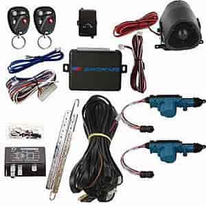 Keyless Entry/Power Door Lock/Alarm Kit For 2-Door Vehicles