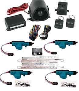 Power Door Locks & Alarm Kit For 4-Door Vehicles