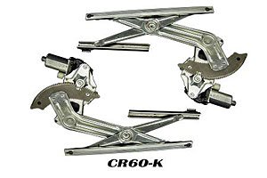 Front Door Power Window Kit 2002-2008 Ram Pickup 1500 Quad Cab