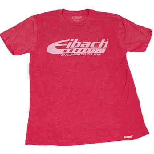 990378 T-Shirt Heather Red w/"Engineered to Win" logo