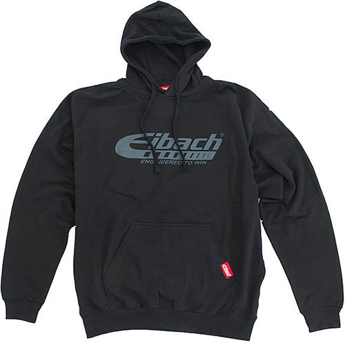 990396 Pullover Hoodie Black w/ Eibach "Engineered to Win" Logo