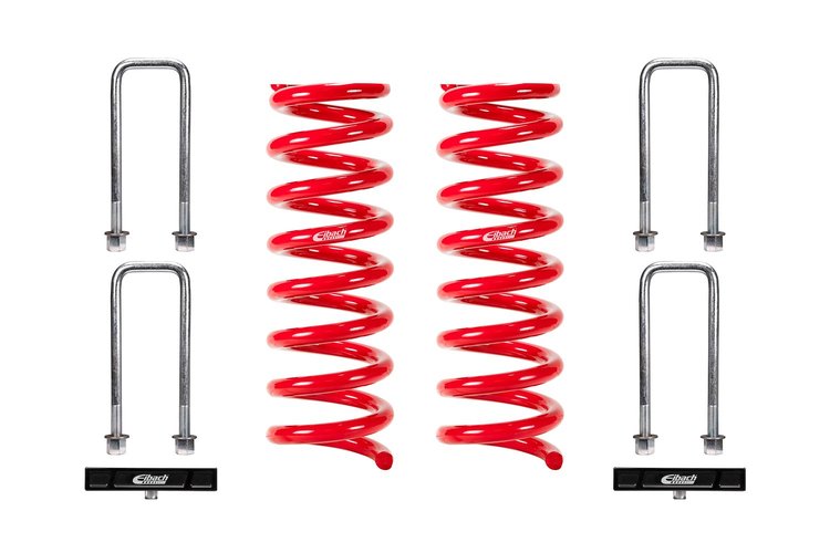 E30-82-069-03-22 Pro-Lift Springs/Blocks Kit Fits Select Toyota Tacoma TRD Pro w/OE Fox Shocks [1.4 in. Front/1 in. Rear Lift]