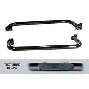 Side Tube Step Textured Black