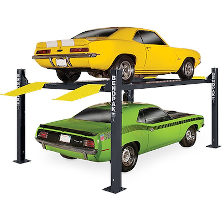 Four-Post Parking Lift for Extra-Long Wheelbase Vehicles [9,000 lb. Capacity, Standard Width]