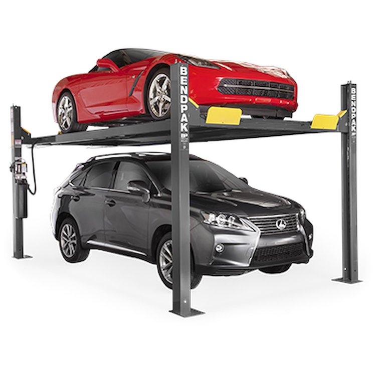 Four-Post Parking Lift for High-Clearance Vehicles [9,000 lb. Capacity, Standard Width, Extra-Tall]
